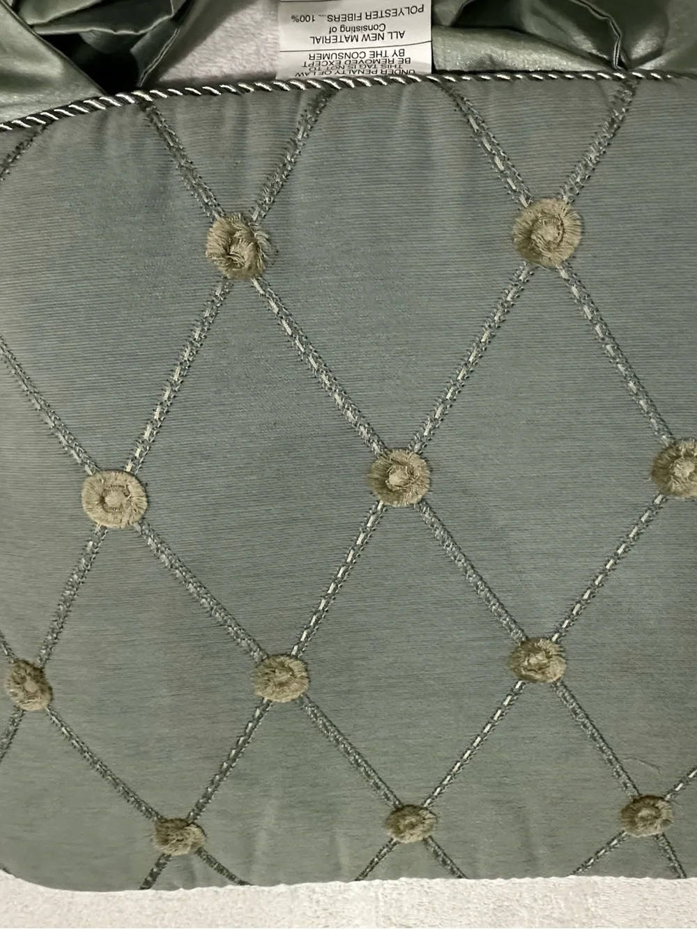 Chair Cushion pads with Tufted Rosettes